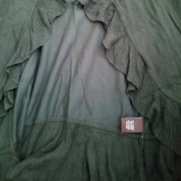 3/$20๐ Hunter green open cardigan - Picture 2 of 2